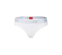 HUGO Tanga gris plateado / blanco, Talla XS