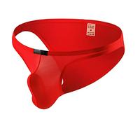 Tanga para hombre Bale Ropa Interior Sexy Hombres Cómodas Cuerdas Masculinas Calzoncillos Eróticos Espalda Bragas Suaves y Transpirables para Deportes y Vida Diaria 2025, rojo, XL