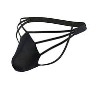 Tanga para hombre Bale Sexy Ropa Interior Gay Cómodo Tangas Masculinas Calzoncillos Eróticos Calzoncillos Suave y Transpirable Libertad de Movimiento para Deportes y Vida Diaria 2025, Negro , L