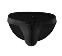 Tanga para hombre Bale Sexy Ropa Interior Gay Cómodo Tangas Masculinas Calzoncillos eróticos Transpirables Correa de Baja Rise Ropa Interior Deportiva para Deportes y Vida Diaria 2025, Negro , L