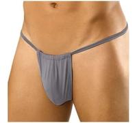 Tanga para hombre - Sexy Mini Bragas para hombre - Ropa interior sexy - Ropa interior erótica - Tanga clásica - Regalo, gris, XL
