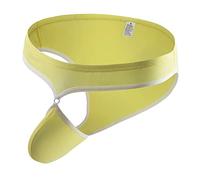 Tanga para hombre Sexy Ropa interior gay cómoda tanga masculina Tangas eróticas Calzoncillos transpirables Microfibra Libertad de movimiento para el día a día o deporte 2025, amarillo, S