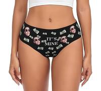 Tanga personalizada para mujer, calzoncillos personalizados para añadir tu foto, texto de cara, calzoncillos para esposa, novia, sus amantes, bragas de regalo, Estilo-4, M