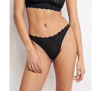 SLOGGI Tanga 'ZERO Feel Bliss' gris claro / negro, Talla L