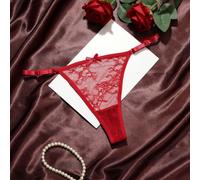 Tangas de tanga para mujer, bragas sexys ajustables de encaje | Encaje floral y costuras de malla, espalda en T, cintura baja, ropa interior erótica de encaje transparente