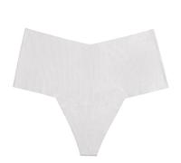Tangas lgodon Mujer Pack Ropa Interior de algodón de Tanga de Seda de Hielo sin Costuras para Mujer Ropa Interior de Tanga de Talla Grande de Cintura Bragas Culotte Mujer Ropa Interior (White, L)