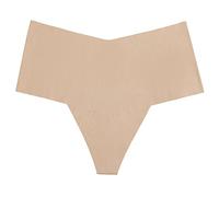 Tangas lgodon Mujer Pack Ropa Interior de algodón de Tanga de Seda de Hielo sin Costuras para Mujer Ropa Interior de Tanga de Talla Grande de Cintura Bragas Culotte Mujer Ropa Interior (Beige, S)