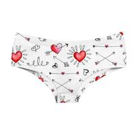 Tangas Sexy Para Mujer Menstruales, Tangas Algodon Mujer Invisible, Ropa Interior Cintura Transpirable Sin Con Estampado CorazóN El DíA San ValentíN Bragas Menstruales Tanga Faja Cuecas Mulher
