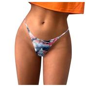 Tangas transpirables para mujer con estampado navideño festivo para una sensación irresistible cerca de la piel, elegancia elegante en días festivos especiales o noches románticas en cualquier época