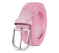 TANGCHAO Cinturones hombre, Cinturon elastico para hombre y mujer, Cinturón Trenzado Elegante Sin Agujeros Extensible, Cómodo y bien ajustado, para Jeans