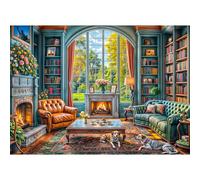 TangComplete Puzzle de 1000 piezas para adultos y niños, juego imposible, regalo de rompecabezas, rompecabezas inteligentes, rompecabezas coloridos, rompecabezas con diseño cálido de estudio