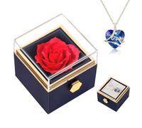 TangDouJM Regalos femeninos, rosas eternas reservadas para ella, regalos de cumpleaños, collares en forma de corazón, bodas, novias, navidad, San valentín, día de la madre