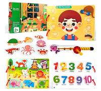 Tangdudu Busy Book Juguetes Niños 1 2 3 4 5 años, Juguetes Montessori Libro, Tablero Sensorial Montessori Juguetes Motoras Finas, Juegos Educativos Niños 2 3 4 Años, Regalos Niños Niña