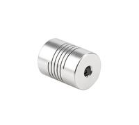 Tangerniu 1 pieza D20 L25 Acoplador de eje 20 mm de diámetro 25 mm de longitud Acoplamiento de eje flexible Acoplamiento de eje de motor paso a paso de impresora 3D Unión de eje(5mm x 8mm)