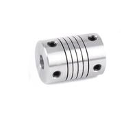 Tangerniu 1 pieza de acoplamiento de aluminio flexible de 19 x 25 mm D19 L25, acoplador de eje de mandíbula for acoplador de eje de motor paso a paso CNC Unión de eje(4x6.35mm)