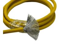Tangerniu Cable de silicona suave de 50 metros, cable resistente al calor 13AWG, rango de temperatura de -60 a 200 grados Extensión(Yellow)