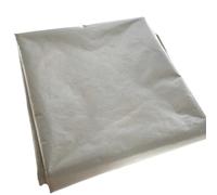 Tangerniu Malla conductora de níquel-cobre, tela de blindaje a cuadros gris plata, 108 cm Malla