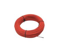 Tangerniu Sistema de cable calefactor de fibra de carbono de 2mm de diámetro 12K, cable eléctrico de fluoropolímero de 33 ohmios for calentamiento de tierra Incubación(15 Meters)