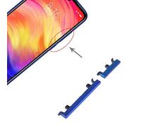 TANGJIANCHENG-PHONE ACCESSORIES Botón de encendido profesional y botón de control de volumen compatible con Xiaomi Redmi Note 7 Pro/Redmi Note 7 partes (color: azul)