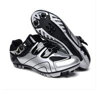 tangjiu Bolsa De Cuadro De Bicicleta,Zapatillas De Ciclismo Unisex, Zapatillas De Ciclismo Antideslizantes De Suela Dura, Zapatillas De Ciclismo De Carretera Y Montaña (Gris,45)