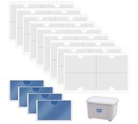 TANGJJY 36 Piezas Bolsillo Autoadhesivo, 10 x 6 cm Bolsillos Adhesivos Transparentes para Tarjetas, Porta Etiquetas Adhesivas, Fundas Autoadhesivas Tarjetas de ÍNdice para Casa, Oficina, Escuela
