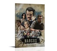 TANGJUNMR Narcos Classic Movies - Póster decorativo de la serie de televisión popular para pared, pintura decorativa para dormitorio, 60 x 90 cm, estilo marco