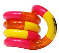 Tangle 85707 Fidget Toy Junior Classic Serie, juguete antiestrés, promueve la motricidad fina, giro y combinable, juguete de habilidades motoras para niños a partir de 3 años, color rosa, amarillo y
