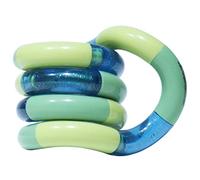 Tangle 85710 Fidget Toy Junior Classic Serie, juguete antiestrés, promueve la motricidad fina, giratorio y combinable, juguete de habilidades motoras para niños a partir de 3 años, Forrest - verde