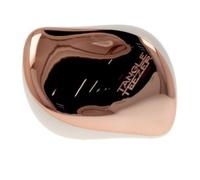 Tangle Teezer Compact Styler Detangler Hairbrush - Cepillo Desenredante Compacto - Para Pelo Seco y Mojado y Todo Tipo de Cabello - Perfecto para Viajar, con Tapa Protectora - Marfil Oro Rosa