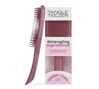 Tangle Teezer Large Ultimate Detangler Hairbrush-Cepillo Desenredante Grande para Cabello Grueso, Rizado y Largo - Pelo Seco y Mojado - Púas de Doble Altura, Menos Rotura y Sin Nudos - Terciopelo Rosa