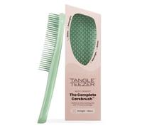 Tangle Teezer The Complete Carebrush - Cabello liso a ondulado | Cepillo para cabello sano | Púas de 2 niveles | Suaviza da brillo, masajea y desenreda | Jade reluciente | Pelo húmedo/ seco