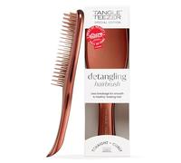 Tangle Teezer Ultimate Detangler Hairbrush - Cepillo Desenredante para Pelo Seco y Mojado - Apto para Todo Tipo de Cabello - Púas de Doble Altura, Menos Rotura y Sin Nudos - Cromado Bronce Chocolate