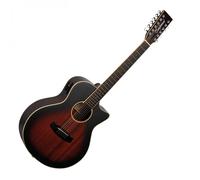 Tanglewood TW6-12CE Winterleaf 12 String Electro Acoustic Autumn Vintage Burst Gloss