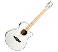 Tanglewood Winterleaf TW4CEBLW Super Folk Whitsunday White Gloss