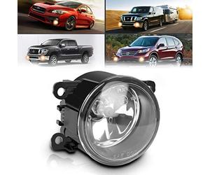 TangMiGe Luces Antiniebla compatible con CITROËN DACIA Duster FIAT Sedici FORD JAGUAR NISSAN Note OPEL Agila PEUGEOT PORSCHE RENAULT SUZUKI, 1 pieza, Claro