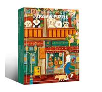 TangMosaic Rompecabezas para adultos de 500 piezas, rompecabezas para adultos, divertido rompecabezas familiar desafiante, juego de rompecabezas de paseo por la calle, entrelazado perfectamente sin