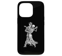 Tango Bailando Esqueleto Halloween Cráneo Bailarina Pareja ESP Carcasa para iPhone 13 Pro