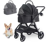 Tango - Cochecito para mascotas, 3 en 1, para perros pequeños, medianos, gatos, con transportador extraíble, plegable, para viajes