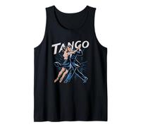 Tango Pareja Danza Abraza Elegante Movimiento Argentino Camiseta sin Mangas