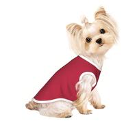 Tango Red Pet Clothes, camiseta personalizada para mascotas con estampado rojo tango para perros y gatos pequeños, medianos y grandes