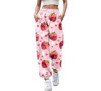 TangoDS Pantalones de chándal de San Valentín para Mujer Love Heart Pantalones de chándal con Estampado 3D Pantalones elásticos con cordón y Bolsillos
