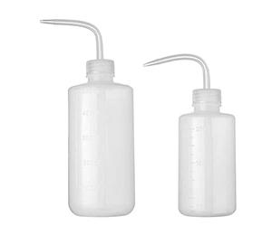 TANGPINGMAO Botella riego suculento de plástico Curva biberadora franqueza Herramientas de jardín 250 ml 500ml 2pcs riego