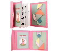 Tangram De Madera Magnética Tangram Aprendizaje Juguetes Geométricas Bloques Juego De Viaje Infantil Tangram Puzzle Juguetes Tangram Magnetico Infantil En Forma De Libro para Niños 7-14 Años Regalos