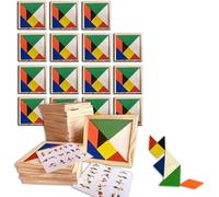 Tangram Infantil Pack 25 Regalos Cumpleaños Niños Colegio | Detalles Cumpleaños Niños, Relleno Piñata Infantil, Regalitos Invitados, Regalos Alumnos Primaria | Mini Juegos de Rompecabezas