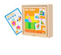 Tangram Magnético para Niños - Juguetes Educativos de Madera - Juego de Educativo,para Casa Escuela Aula Noche Familiar Viaje Fiesta Actividad Grupal Preescolar Jardín de Infancia