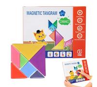 Tangram Puzzle,Juego Magnético Educativo,Rompecabezas de Formas Geométricas | 3 años de edad y más Escuela de Kindergarten Casero Matemáticas