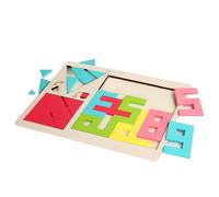 Tangram Puzzles, Brain Logic Blocks, Wooden Jigsaw Set, Geometric Shape Challenge, 11.81x8.82 Inches, Educational Intelligence Toy for Preschool Learning, Kids Ages 3 and Up