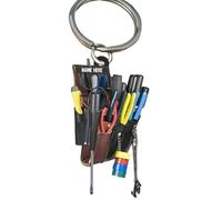 Tangseajiao Llavero acrílico único multicolor con dije de herramienta de electricista, práctico llavero de herramientas de electricista, llavero colgante, llavero para mujer, 1 unidad