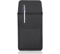 Tangseajiao Organizador de bolsillo negro de piel sintética para camisas, abrigos de laboratorio, pantalones, fundas para bolígrafos, suministros de escritura y corrección