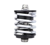 TANGSIYANG Amortiguador Trasero Bici MontañA Bicicleta Plegable Titanio Eje de Resorte Trasero Amortiguador Suspensión for Accesorios Piezas Bicicleta(Silver)